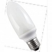 Лампа энергосберегающая свеча КЭЛ-C Е27 11Вт 2700К |  код. LLE60-27-011-2700 |  IEK